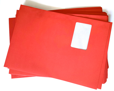 Farbige C4-Fenster-Versandtaschen, umschlag-discount