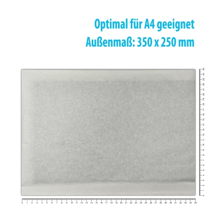 25 AirPro Luftpolsterumschläge aus Papier, ohne Plastik, 250 x 350 mm, G/17, selbstklebend mit Abziehstreifen