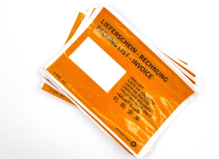 1.000 Warenversandtaschen aus Papier C5 Orange – Haftklebend & plastikfrei – 240 x 175 mm für Versandunterlagen, Begleitdokumente & Formulare