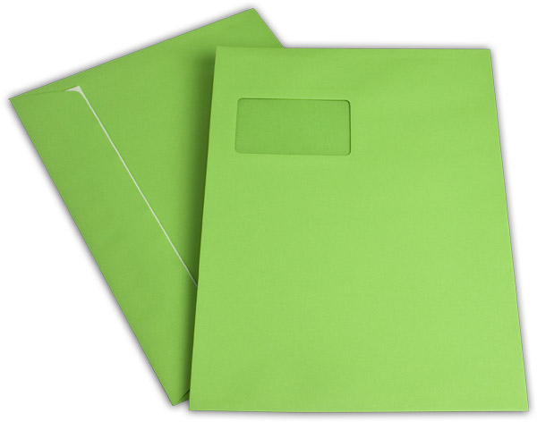 Farbige C4-Fenster-Versandtaschen, Office Color