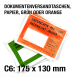 Dokumententaschen aus Papier, C6, grün oder orange