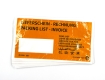 1.000 Warenbegleitpapiertaschen aus Papier, DIN lang = 240 x 131 mm, Orange – Haftklebend & plastikfrei, für Versandunterlagen, Begleitdokumente & Formulare