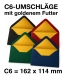 Edle Briefumschläge C6 mit goldenem Seidenfutter – 4 Farben