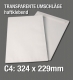 Transparente C4-Versandtaschen