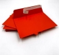 Rote Briefumschläge, C6 = 162 x 114 mm, mit Abziehstreifen